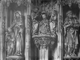 Anna selbdritt, Marienkrönung und Johannes der Täufer