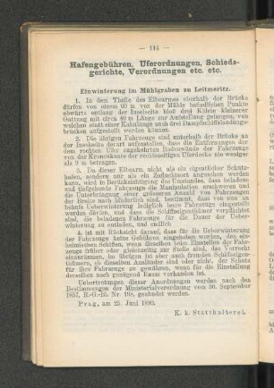 Einwinterung im Mühlengraben zu Leitmeritz.