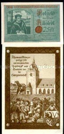Allstedt 25 Pfennig, Notgeldserie