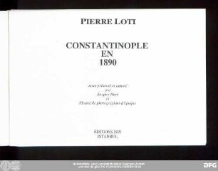 Constantinople en 1890