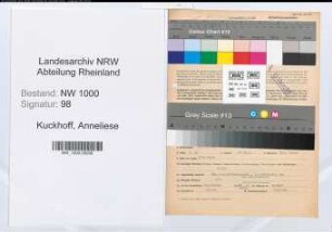 Entnazifizierung Anneliese Kuckhoff, geb. 26.05.1912 ()