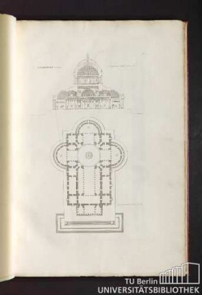 Pl. 5. Cathedrale de Mr Moite. 2eme grand prix remporté en 1781.