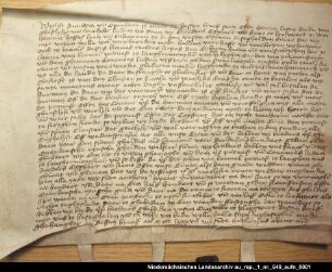 Die Brüder Egghert und Keno in Loquard verkaufen dem Kloster Langen eine Rente = OUB II, Nr. 1179, S. 248 3 anhängende Siegel verloren