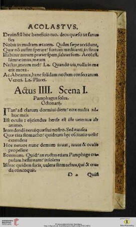 Actus IIII.