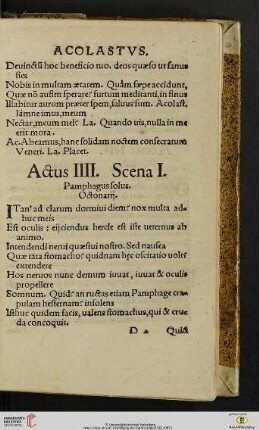 Actus IIII.