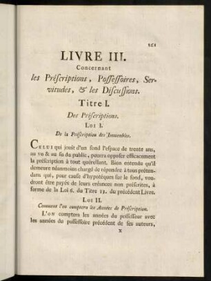 161-173, Titre I. - Titre II.