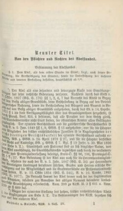 Neunter Titel. Von den Pflichten und Rechten des Adelstandes
