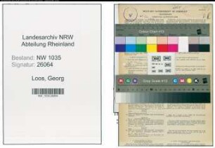 Entnazifizierung Georg Loos , geb. 03.04.1895 (Ingenieur)