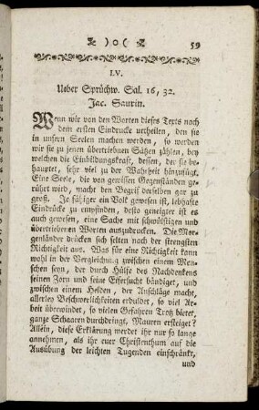 LV. Ueber Sprüchw. Sal.16, 32.