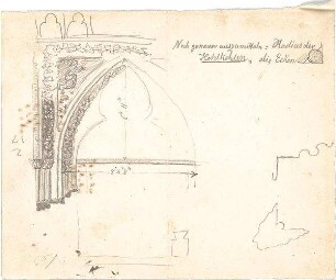 Thiersch, August ; Marburg (Hessen); Elisabethkirche - Hohlkehlen (Details)