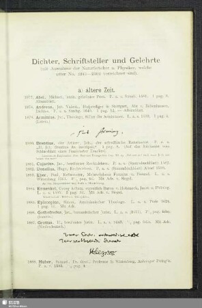 Dichter, Schriftsteller und Gelehrte