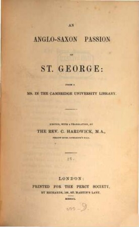 Percy Society. 28. 1851