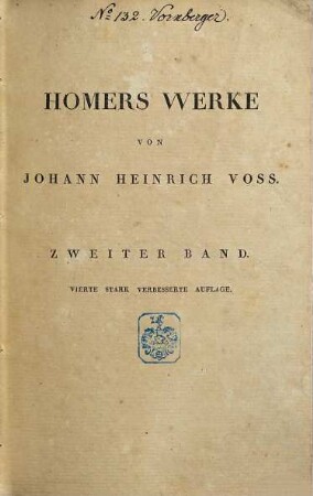 Homers Werke, 2. Ilias : XIII-XXIV Gesang