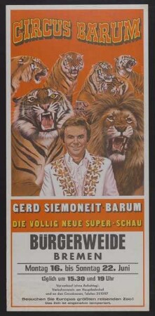 Circus Barum, Bremen, ohne Jahr