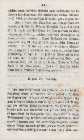 Regeln der Sodalität