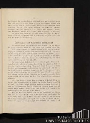 Vierzehntes und fünfzehntes Jahrhundert.