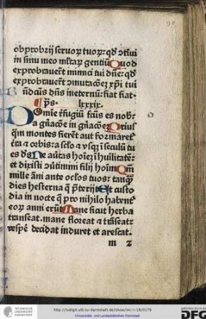 Psalmus lxxxix.