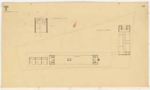 Studienarbeiten: Entwurf, Textilunternehmen, Dachgeschossgrundriss, 1:200