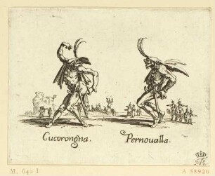 Cucorongna und Pernoualla, Blatt 1 aus der Serie "Balli di Sfessania"