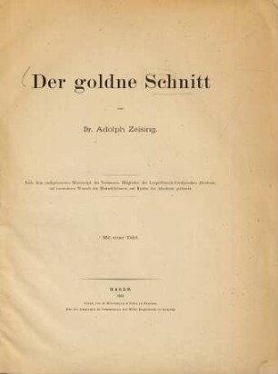 Der goldene Schnitt