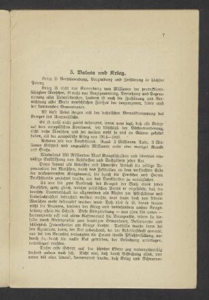 3. Valuta und Krieg