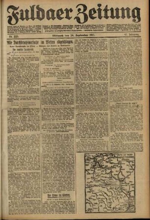 Ausgabe vom Mittwoch, den 29. September 1915.