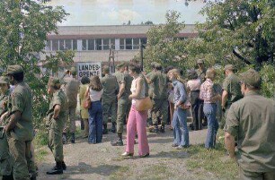 Blankenstein: Zonengrenze, Besichtigung durch Amerikanergruppe
