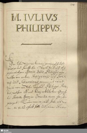 M. IVLIVS PHILIPPVS.
