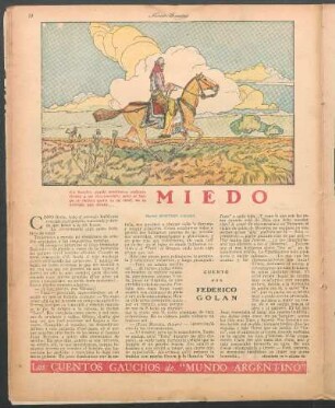 Miedo : Los cuentos gauchos de "Mundo Argentino"