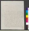 Brief von an Goethe, Johann Wolfgang von