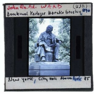 New York, Ward, Horace-Greeley-Denkmal