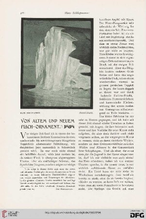 Von altem und neuem Flach-Ornament, [1]