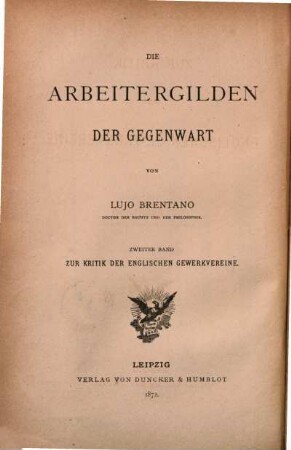 Zur Kritik der englischen Gewerkvereine
