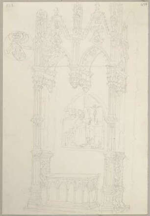Ein Grabmonument in San Domenico zu Arezzo