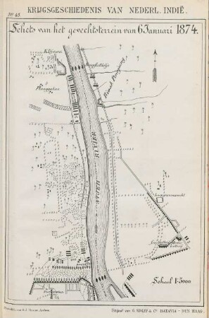 No. 45. Schets van het gevechtsterrein van 6 Januari 1874