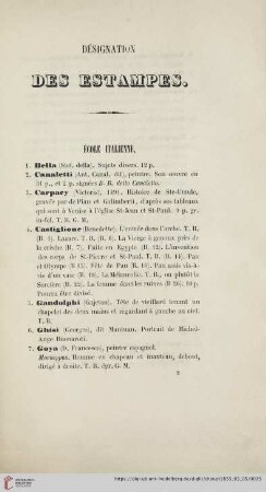 École italienne (Nr.1-28)