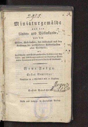 1: Brasilien in 2 Bändchen mit 10 Kupfern
