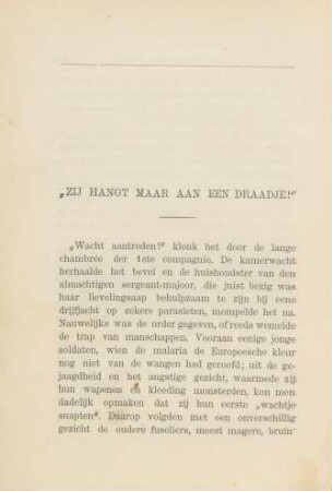 "Zij hangt maar aan een draadje!"