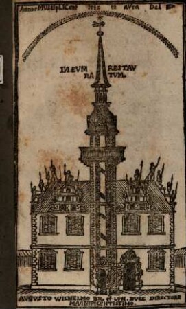 Deucalion Festo Iulei Restaurati In Academia Iulia : Quo A. MDCCXV. die VI. Dec. In Magno Academicorum Coetu Poetam Laureatum publice coronavit, Notarium creavit, Legitimosq[ue]; natales XXXVII. pueris & puellis solenniter restituit