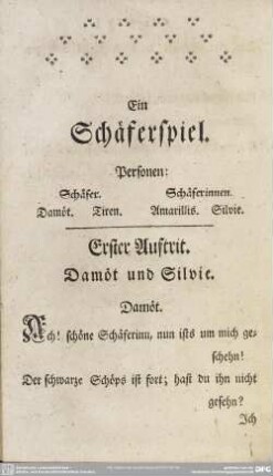 Ein Schäferspiel
