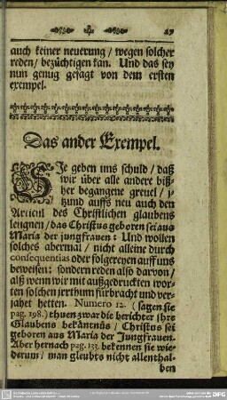 Das ander Exempel