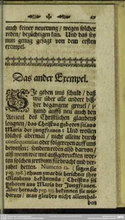 Das ander Exempel