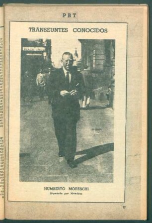 Humberto Moreschi, diputado por Mendoza - [Fotografía] : Transeúntes conocidos