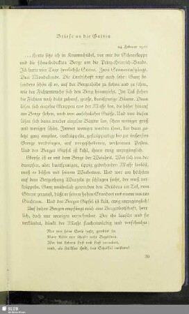 [II.] Briefe an die Gattin