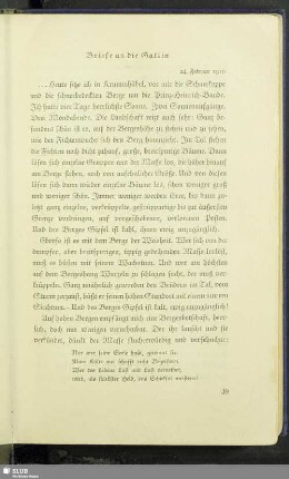 [II.] Briefe an die Gattin