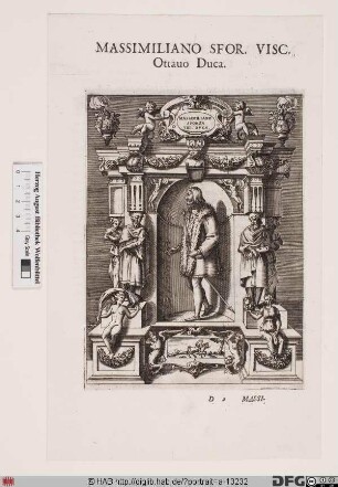 Bildnis Massimiliano Sforza, 8. Herzog von Mailand (reg. 1512-15)