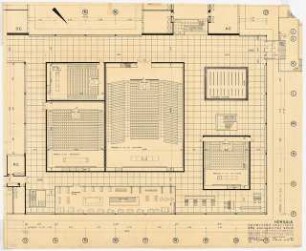 Chemische Institute der Universität Köln: Hörsäle Grundriss EG, 1:100