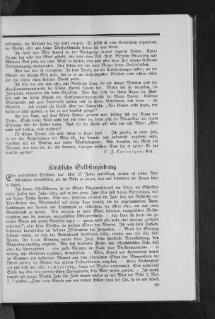 Kirchliche Selbsterziehung
