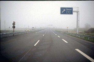 Einfahrt in Tangente Südwest (Kehl Richtung Basel) von B28-Fahrbahn Süd (Kehl Richtung Appenweiher)