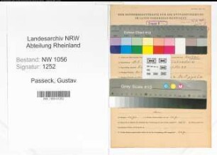 Entnazifizierung Gustav Passeck , geb. 18.09.1897 (Arbeiter)